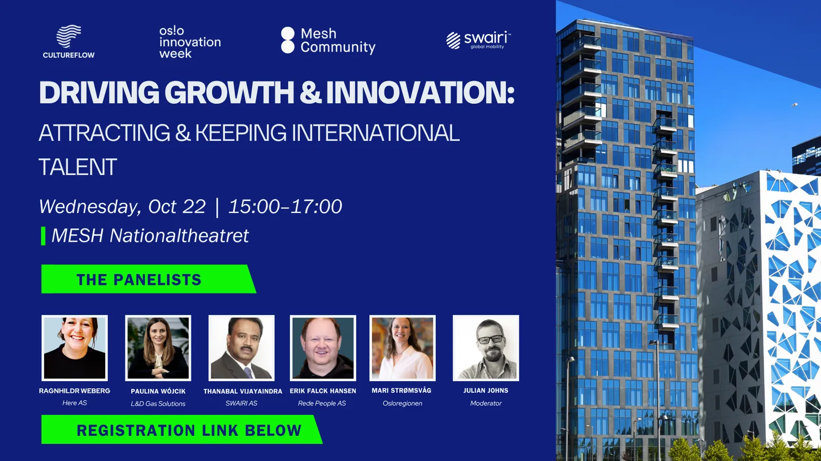 CultureFlow Panel at Oslo Innovation Week